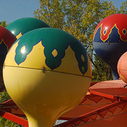 Les ballons d'orient au parc d'attraction Le PAL