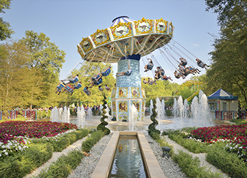 Les chaises volantes au parc d'attraction Le PAL