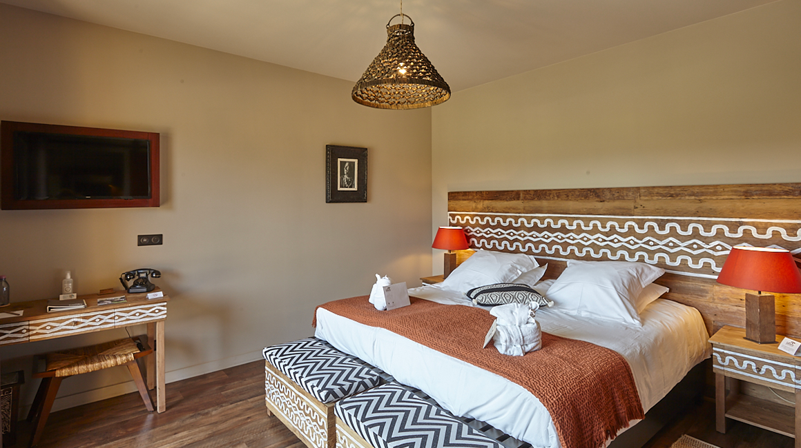 Profitez de la chambre parentale avec vue sur la savane africaine